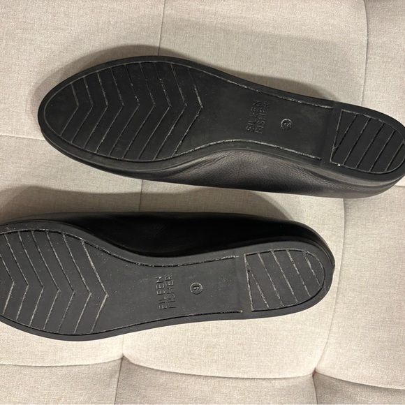 Eileen Fisher Nelie Women's Black Leather Flats - Picture 3 of 3